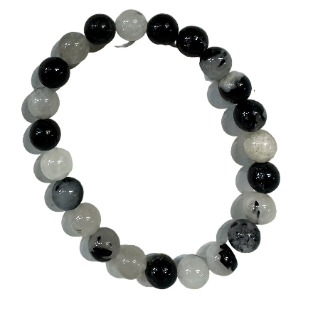 CUARZO NEGRO ENRAIZAMIENTO – PULSERA MINERAL