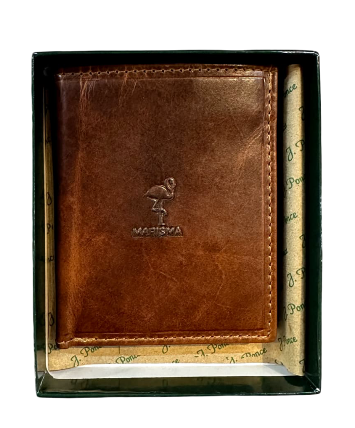 CARTERA MARCA MARISMA ESPAÑA COLOR MARRON CLARO – CARTERA HOMBRE