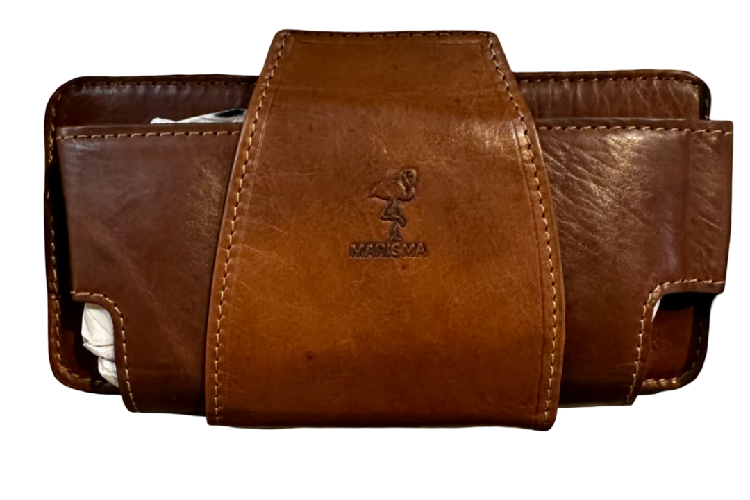 FUNDA MOVIL MARCA MARISMA COLOR MARRON CLARO PARA CINTURON – FUNDA MOVIL