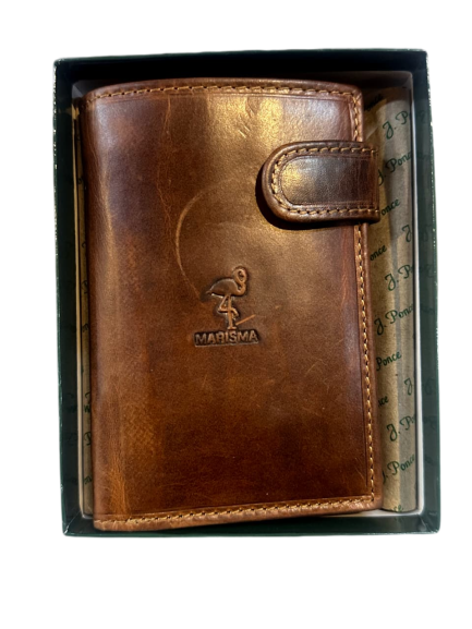 CARTERA MARCA MARISMA ESPAÑA COLOR MARRON CLARO – CARTERA HOMBRE