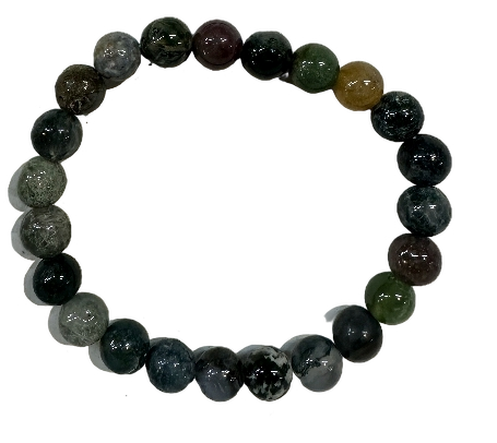 AGATA DE LA INDIA ESTABILIDAD – PULSERA MINERAL